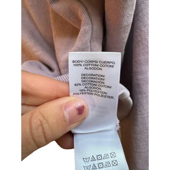 Lucky Brand Schiffley Cutwork Pullover in Dawn Rose - Picture 10 of 11